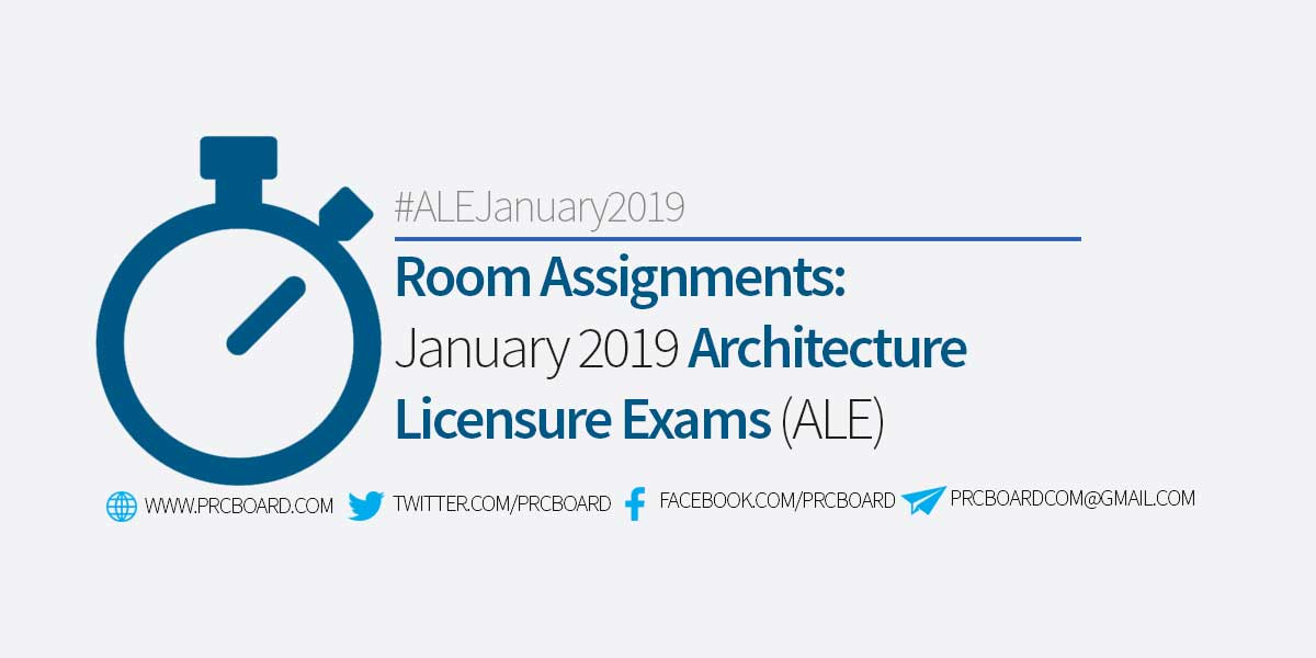 architecture board exam room assignment