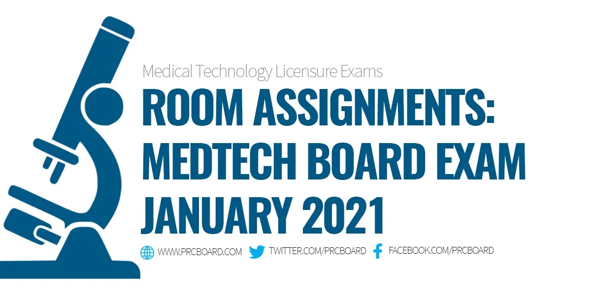 medtech board exam room assignment 2023