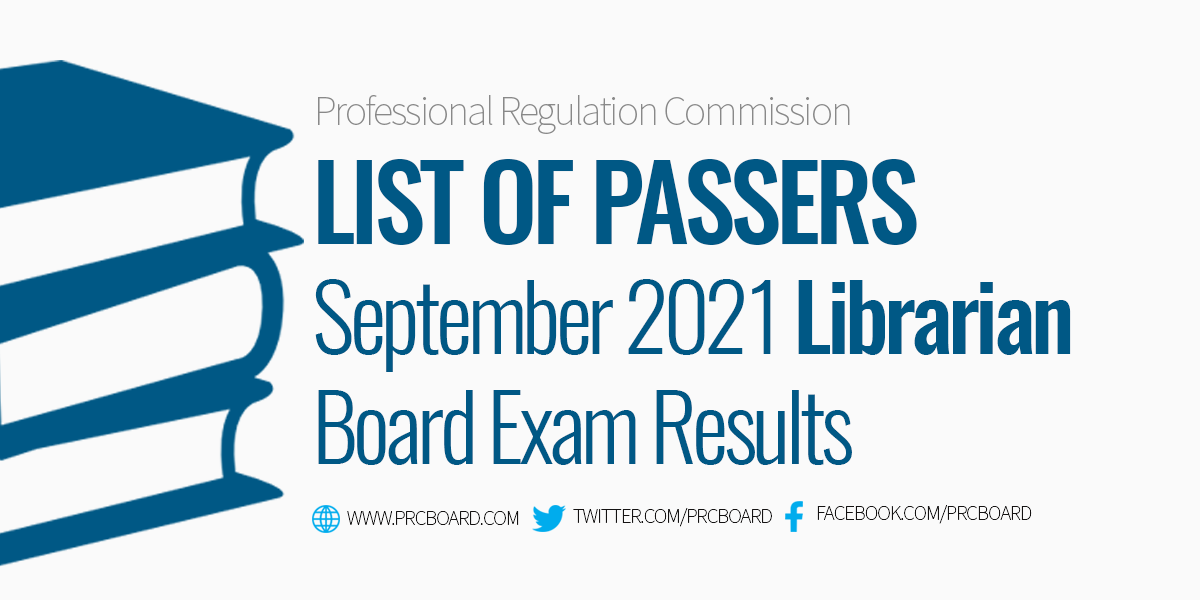 Librarian Board Exam Result September 2021