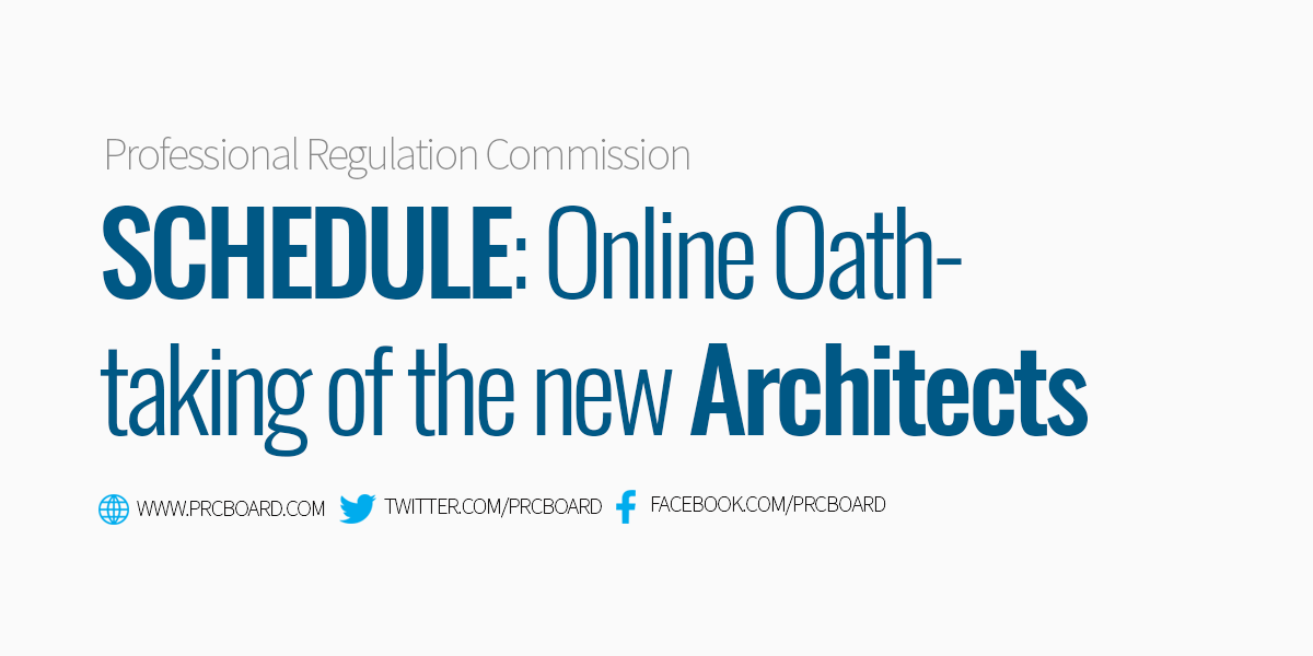 Online Oath Taking of New Architects