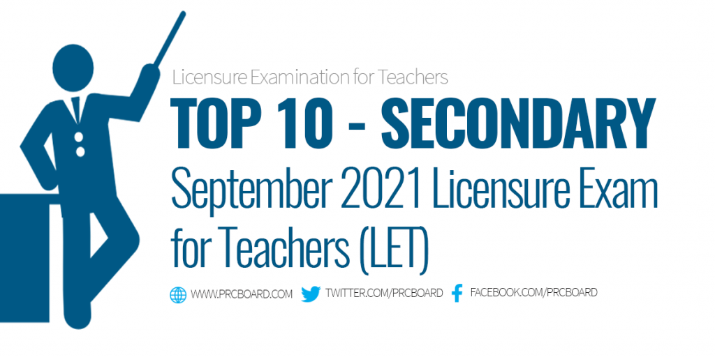 September 2021 LET Topnotchers Secondary