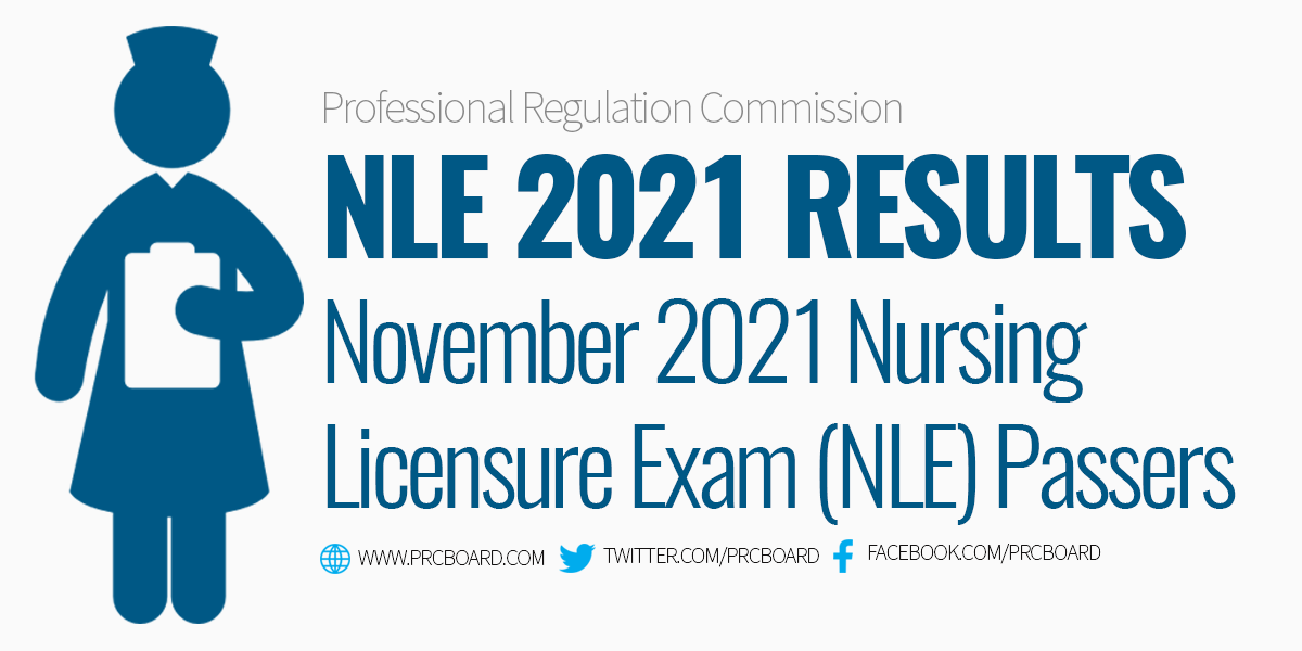 NLE RESULTS November 2021 Nursing Board Exam Passers