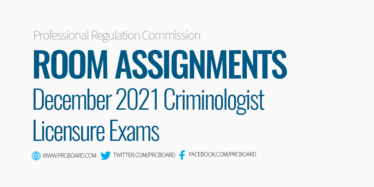 criminology room assignments