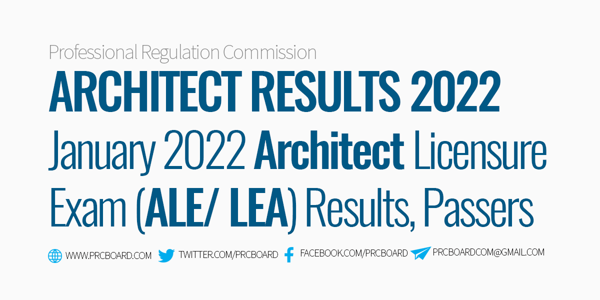 Architect LEA Results January 2022