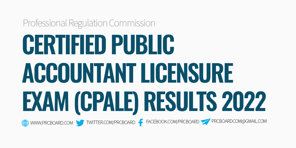 Cpa board exam result 2022 life facts