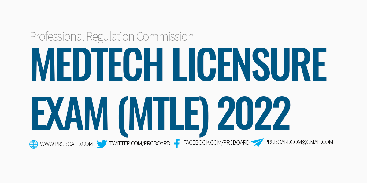 MTLE RESULT PRC MedTech Board Exam Passers