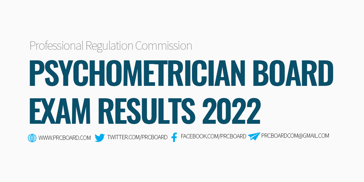 BLEPP RESULT PRC Psychometrician Board Exam Passers