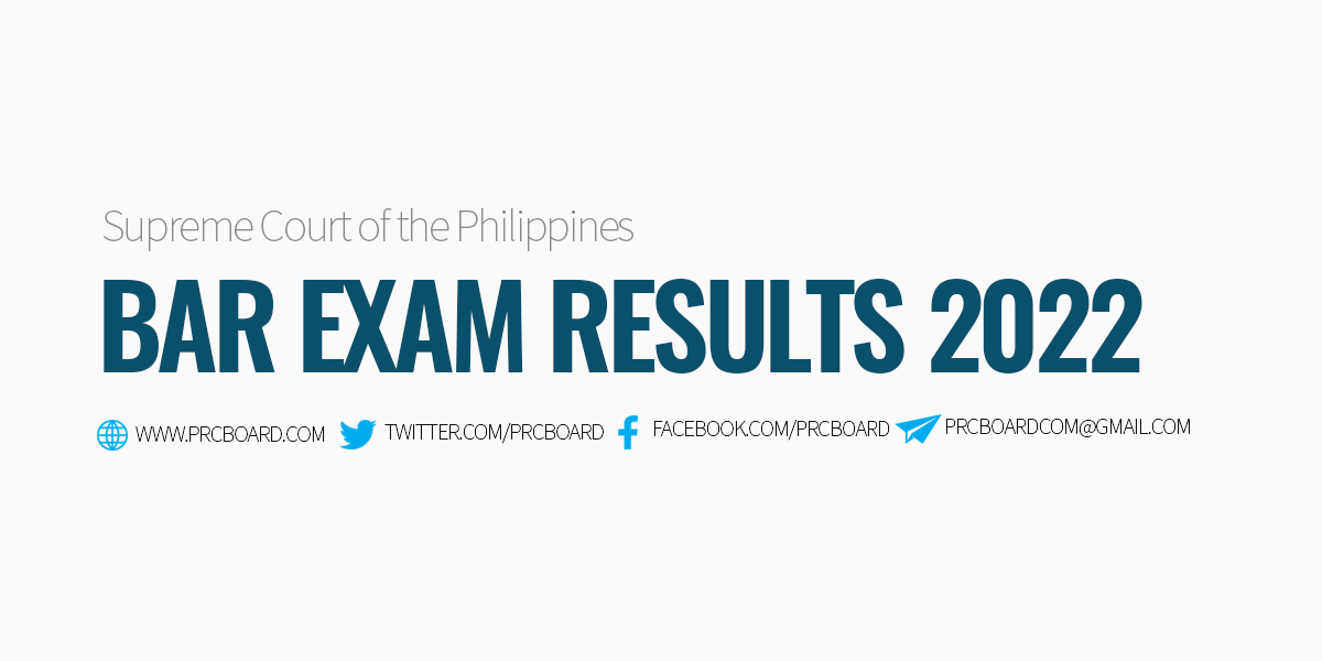 BAR EXAM RESULTS 2023 SC List of Passers and Topnotchers