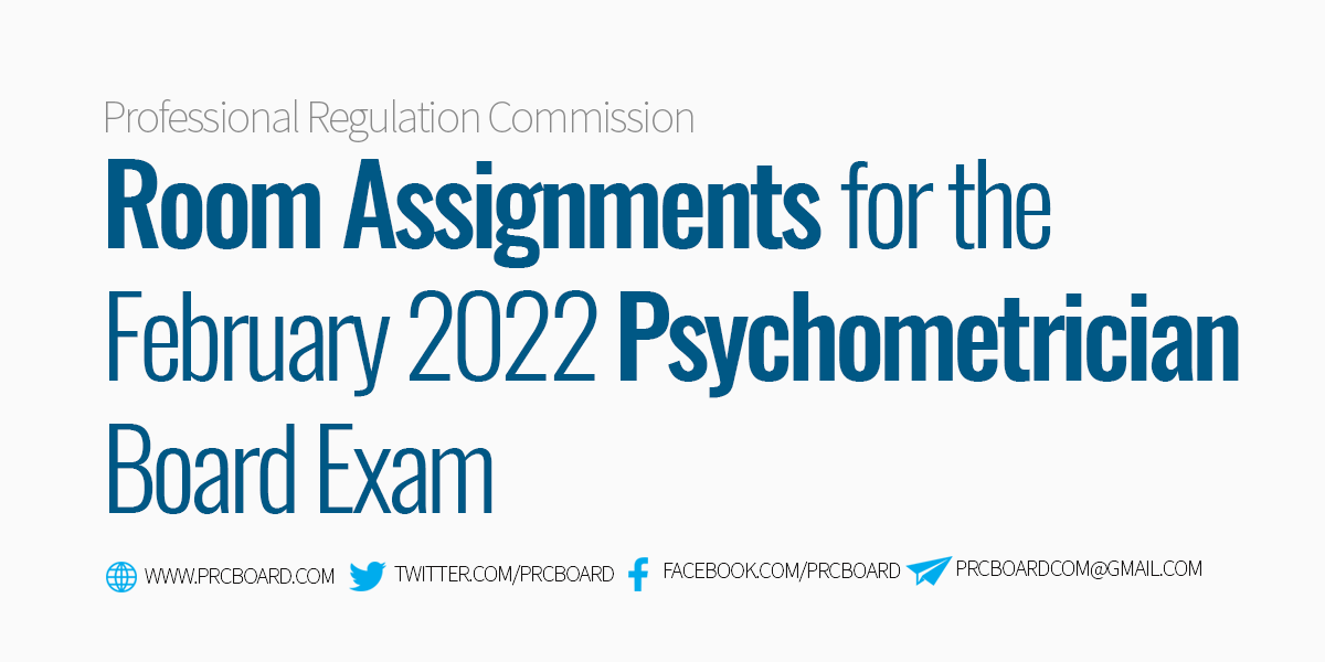 room assignments psychometrician 2023