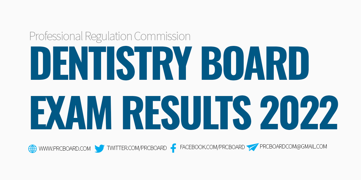 DLE Results 2024 PRC Dentistry Board Exam Passers