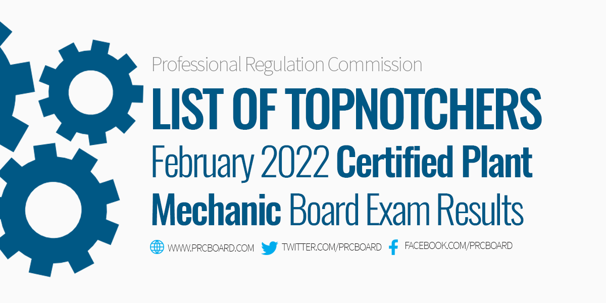 Topnotchers February 2022 CPM Board Exam Results