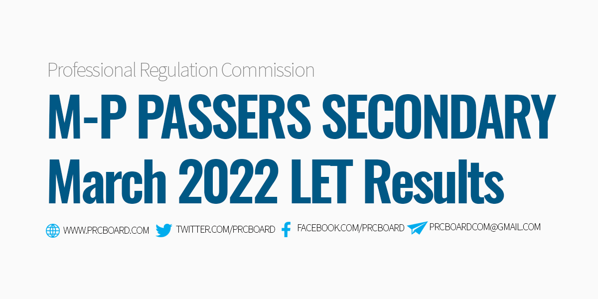 EH Passers Secondary LET March 2023 Results🏆 Explore o mundo das