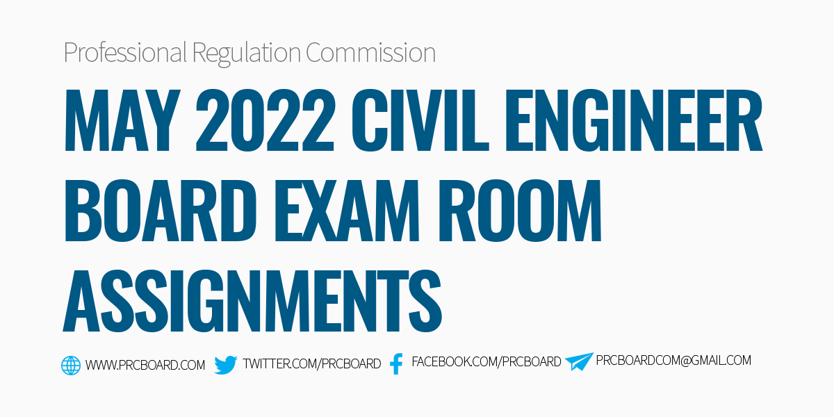 prc room assignment civil engineering 2022