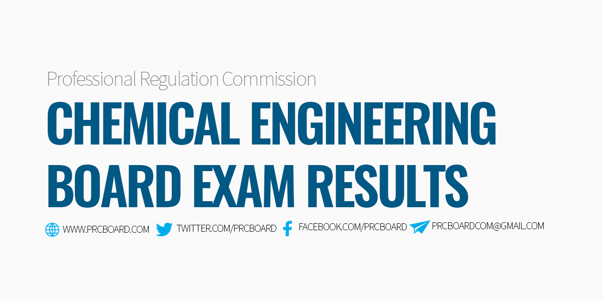 Chemical Engineer Board Exam Results May 2022