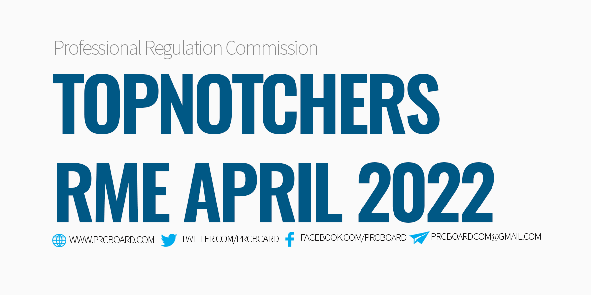 Topnotchers RME April 2022