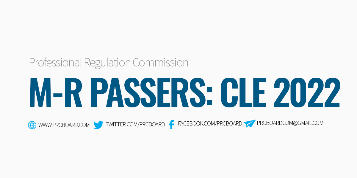 M-R Passers CLE June 2022