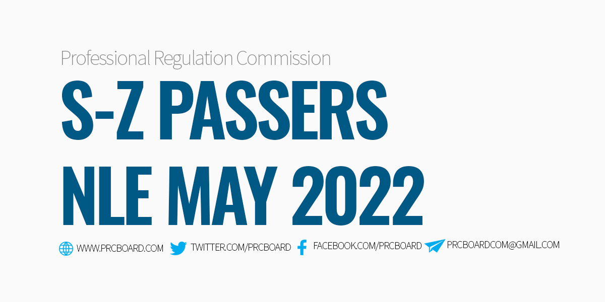 S-Z Passers NLE May 2022