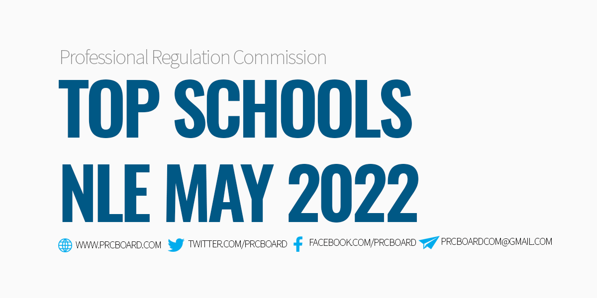 Top Schools May 2022 NLE