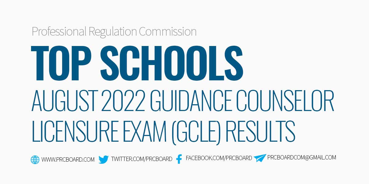 GCLE August 2022 Top Schools