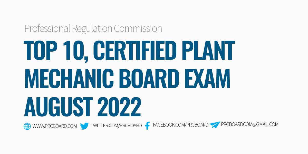 Top 10 CPM Board Exam August 2022