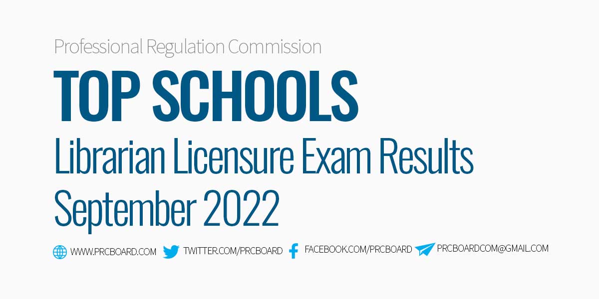 Top Schools Librarian Board Exam Results September 2022