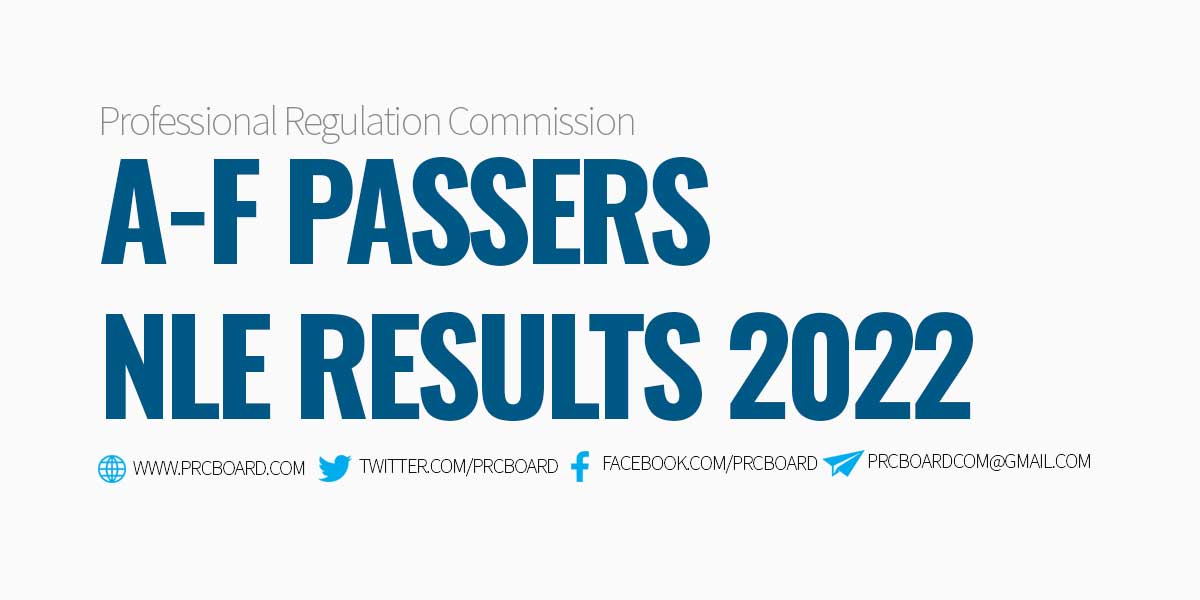 AF Passers NLE Results November 2022