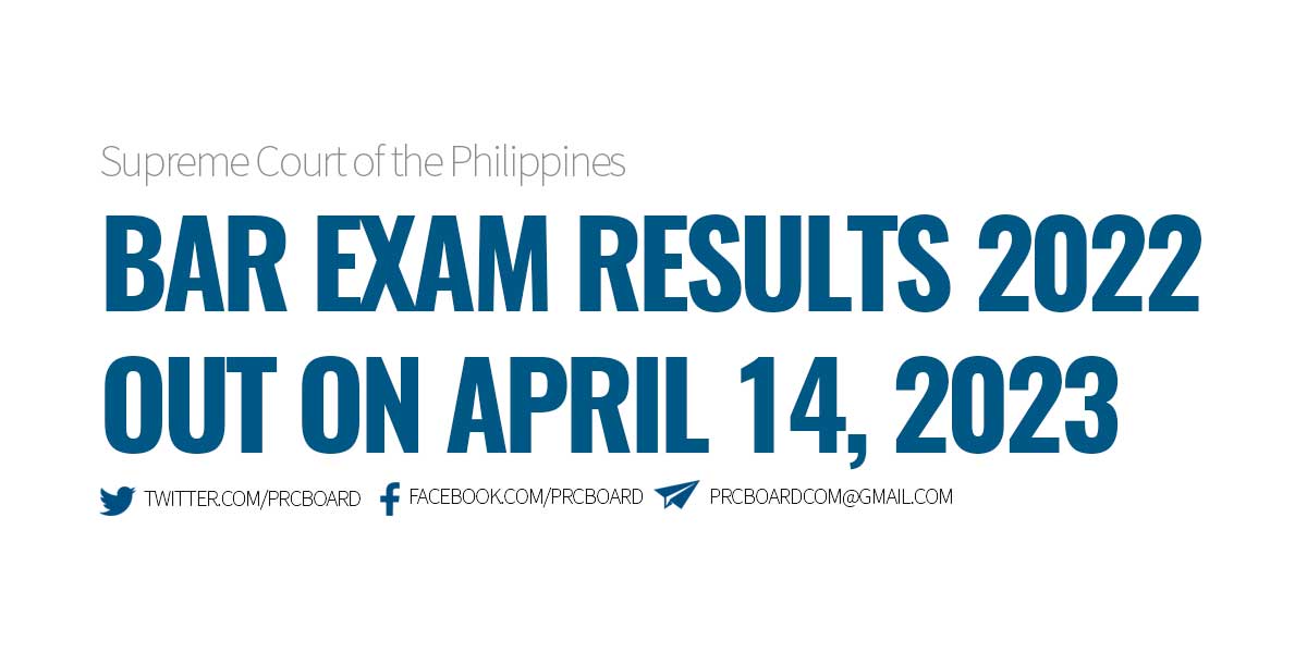Bar Exam Results 2022, released today, April 14, 2023