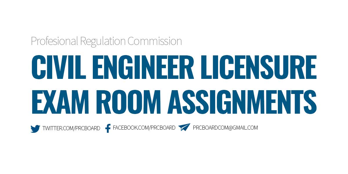 room assignment prc civil engineer