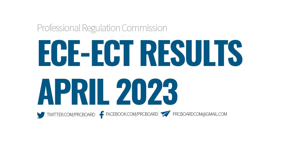 ECE RESULTS April 2023 Electronics Engineering, Technician Board Exam