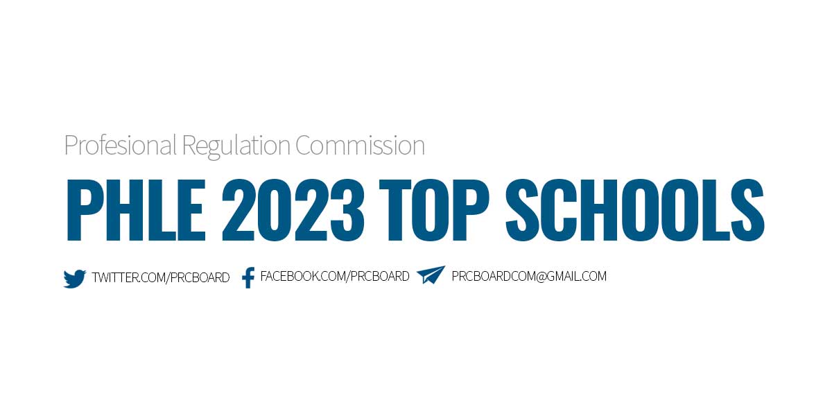 PERFORMANCE OF SCHOOLS April 2023 Pharmacist Licensure Exam Results