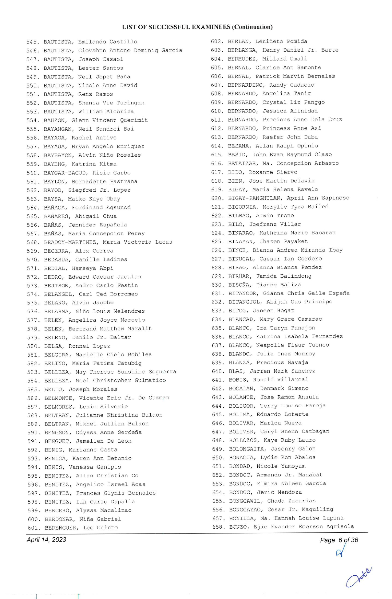 BAR EXAM RESULTS 2022 List of Passers and Topnotchers