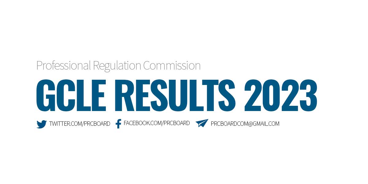 GCLE Results August 2023