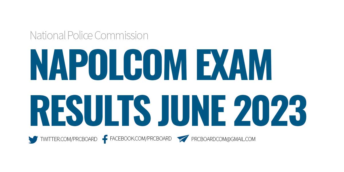 NAPOLCOM Exam Results June 2023