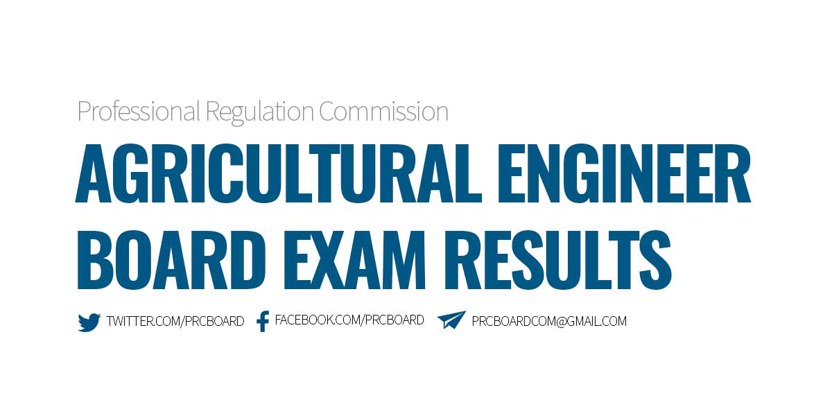 Agricultural Engineering Licensure Exam Results, Passers
