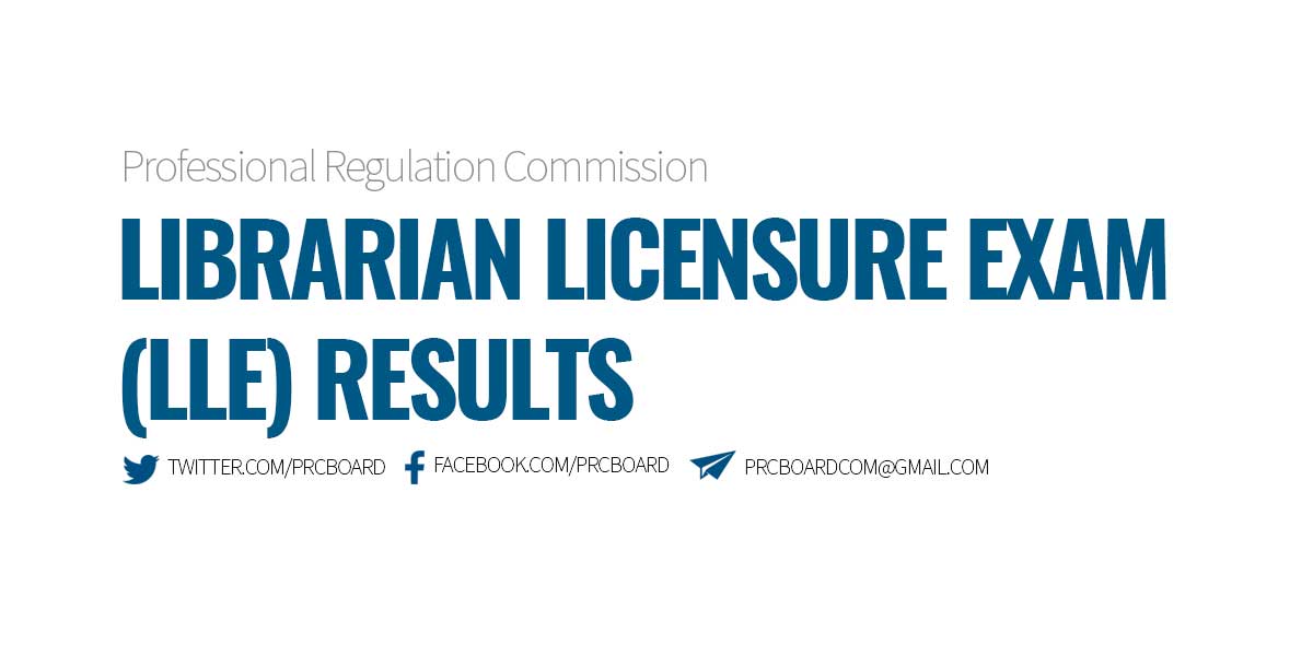 Librarian Licensure Exam Results