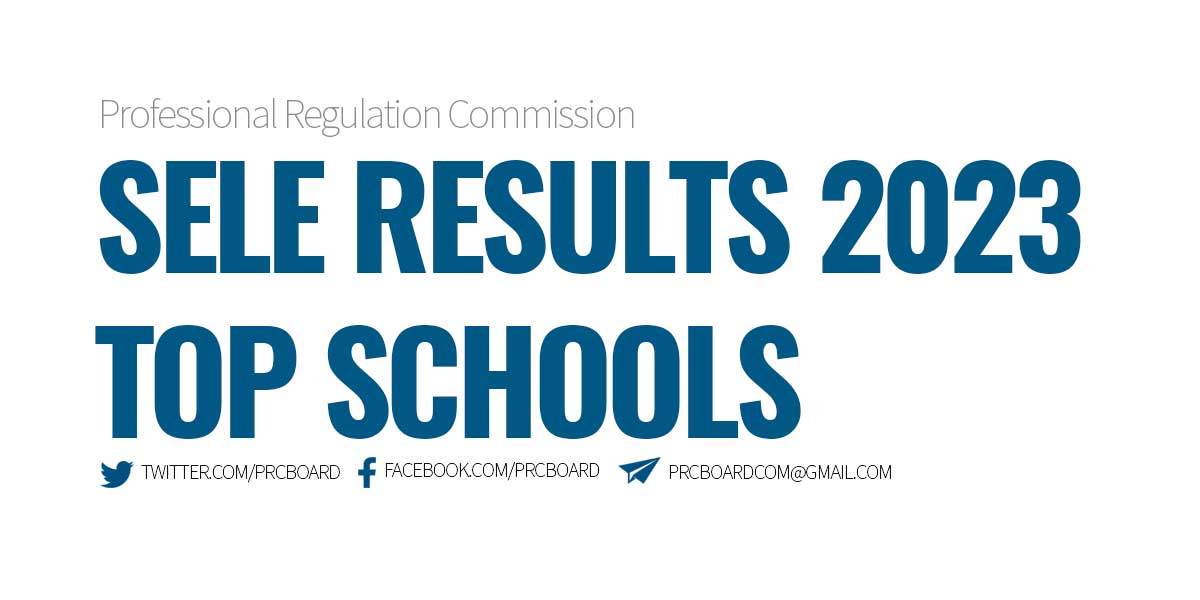 SELE Results August 2023 Top Schools