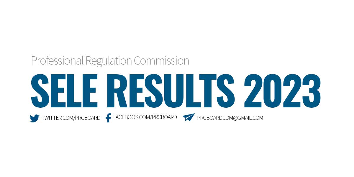 SELE Results August 2023 List of Passers