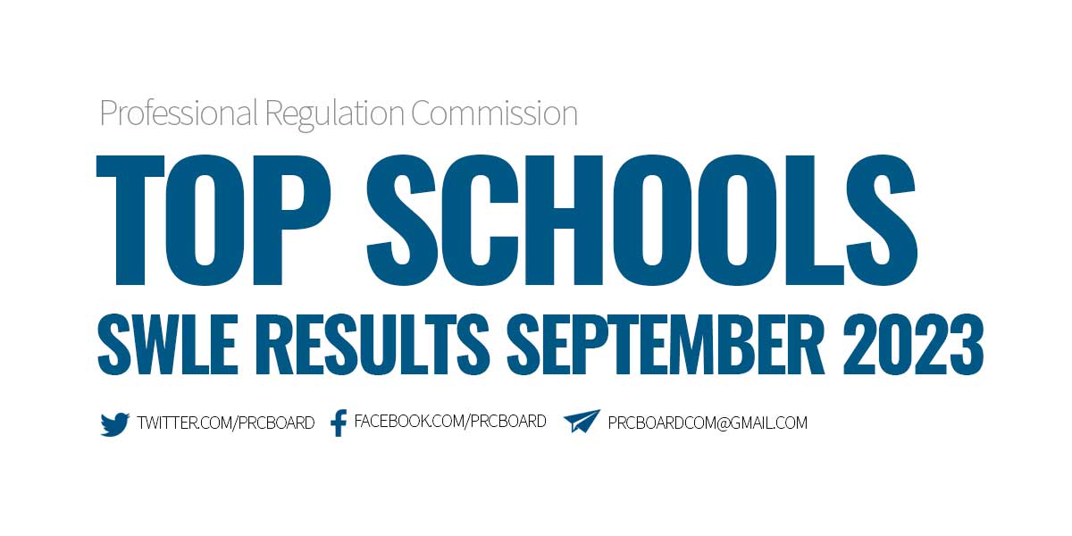 SWLE Results September 2023 Top Schools
