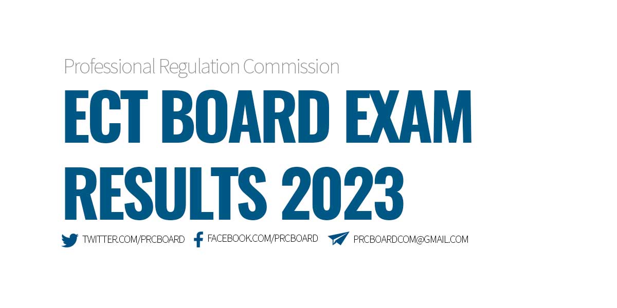ECT Board Exam Results Passers 2023