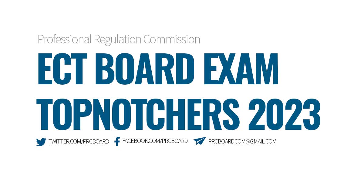 ECT Board Exam Topnotchers 2023