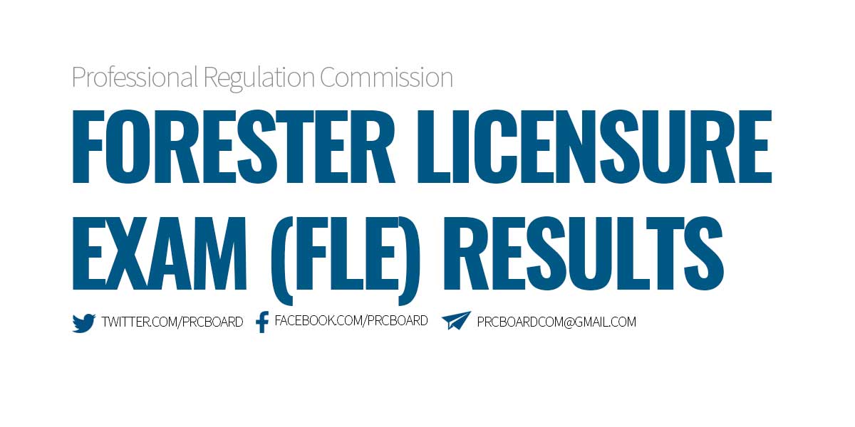 Forester Licensure Exam (FLE) Results, List of Passers 2023