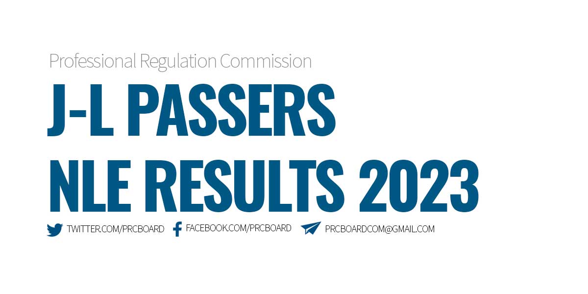 JL Passers November 2023 NLE Results