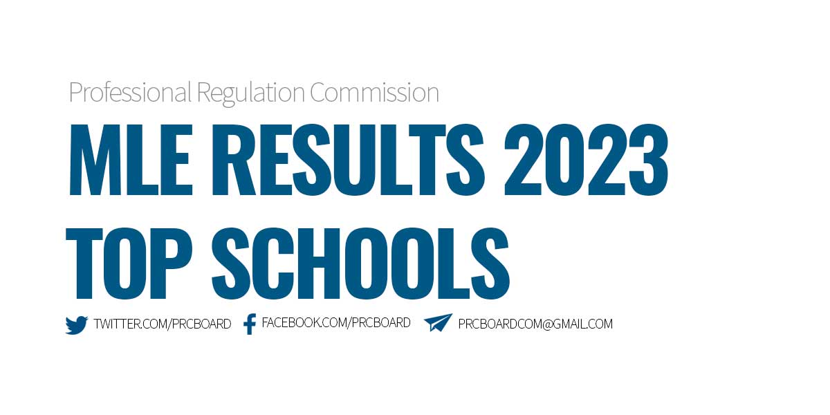 Performance of Schools - MLE Results 2023