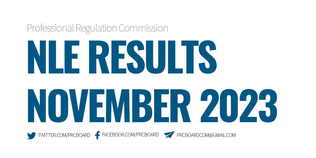 November 2023 Nursing Board Exam Results NLE Passers and Topnotchers