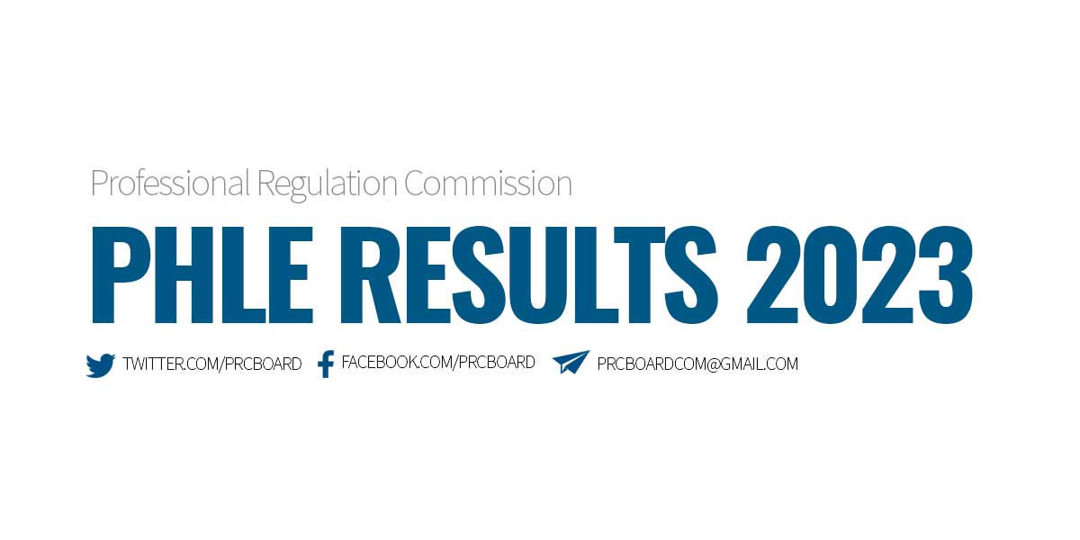 PHLE Results November 2023