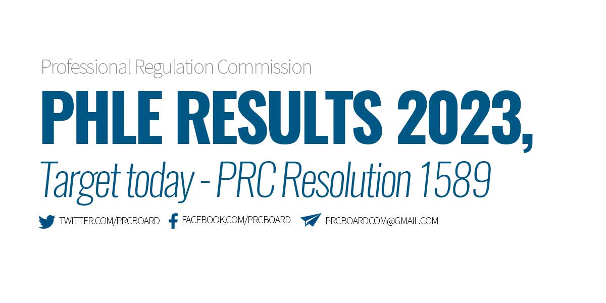 PHLE Results 2023 Target to be released today