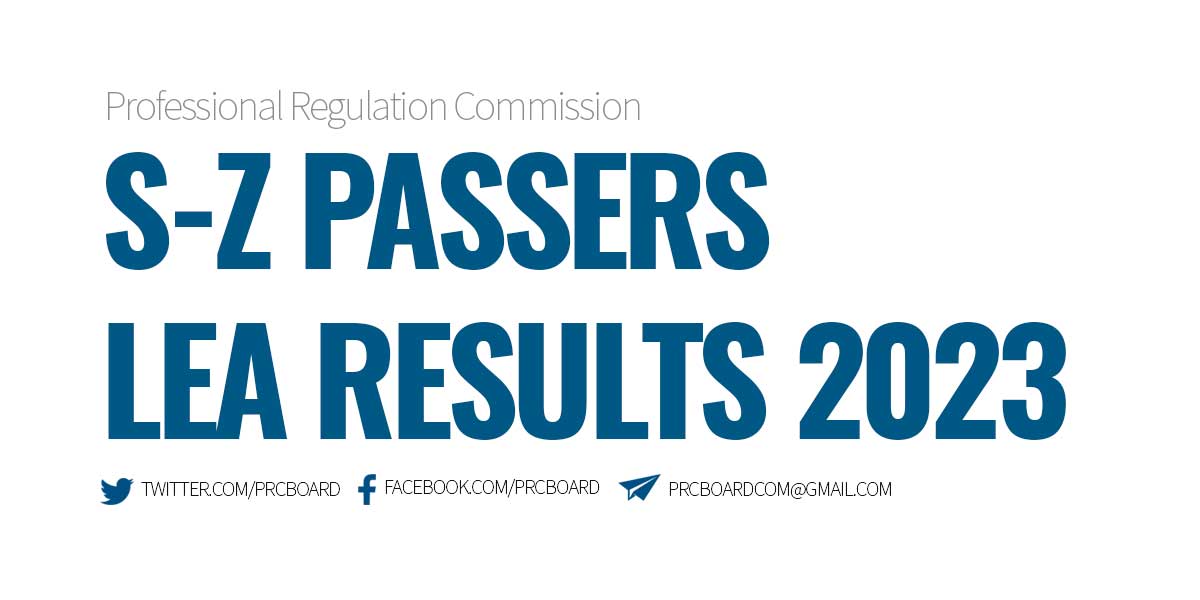 S-Z Passers LEA 2023 Results
