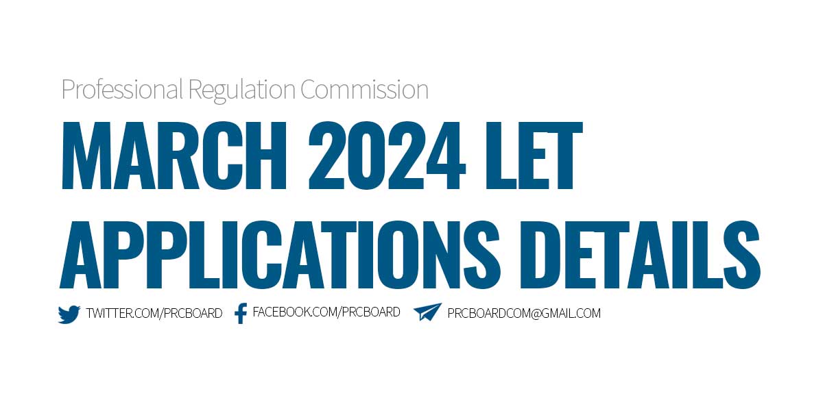 March 2024 LET Applications
