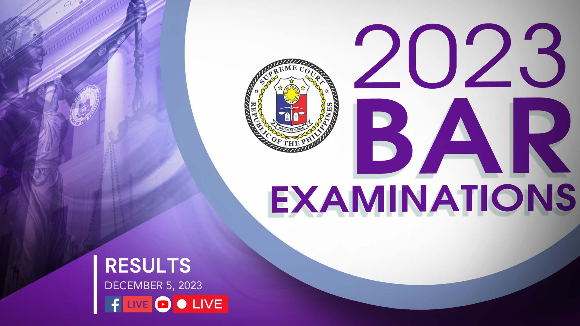 2023 Bar Exam Results are out today watch livestream