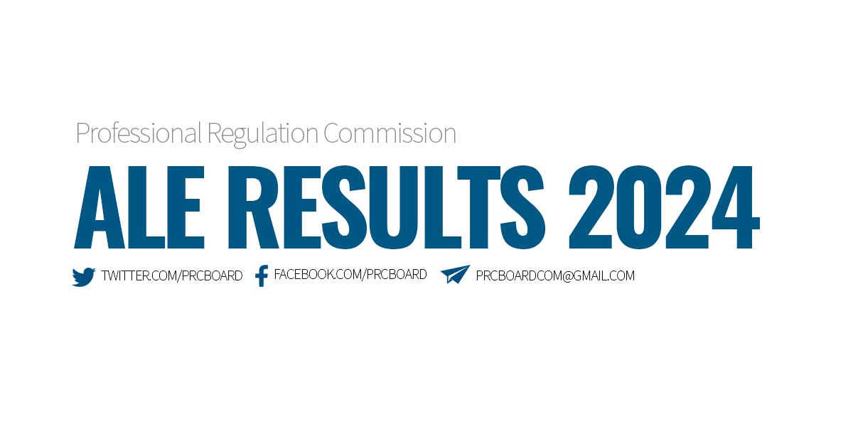 ALE RESULTS January 2024 Architect Licensure Exam, List of Passers